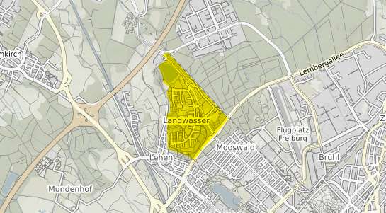 Immobilienpreisekarte Freiburg im Breisgau Landwasser